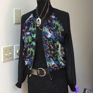 Milky Way USA 🇺🇸 sheer pocket blouse jacket, S/M clean